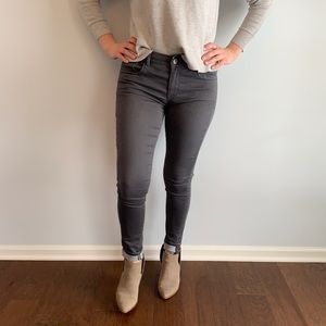 Express Mid-Rise Gray Legging Jeans